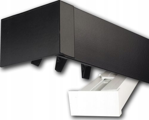 Deckenschienen Doppelte ALUMINIUM-Deckenschiene mit Abdeckung, 1,4 m