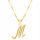  Goldkette 925 Buchstabe Buchstabe M