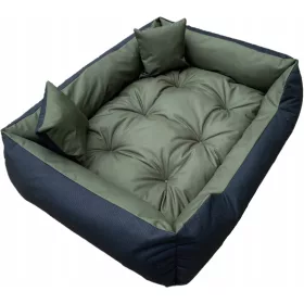    WBM Sewing Hundelaufstall, Schwarz, Grüntöne, 100 cm x 75 cm