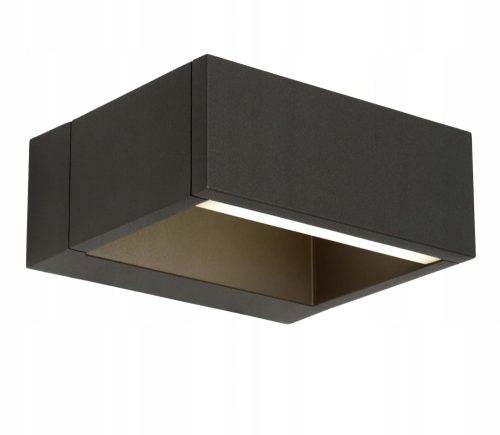  SuperLED-Gartenwandleuchte schwarz, integrierte 10-W-LED-Quelle