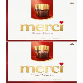   Merci Fines Selection Pralinen Geschenkbox, 400g, von Storck, Premium-Qualität