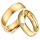  KLASSISCHE TRAURINGE AUS GOLD, 316L-STAHL + ZIRKONIA