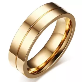  ELEGANTER GOLD-EHERING, 316L-STAHL, GESCHLIFFEN