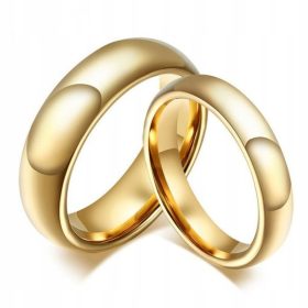  KLASSISCHE GOLD-HOCHZEITSRINGE AUS WOLFRAM