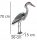  Relaxdays Gartenfigur Reiher 73,5 x 12,5 x 44,5 cm