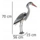  Relaxdays Gartenfigur Reiher 73,5 x 12,5 x 44,5 cm