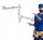 Waschbecken-Siphon TELESKOP-WAND-WASCHTISCH-SIPHON 32 mm