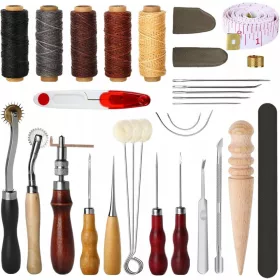 Werkzeug Lederhandwerk Nähset x29