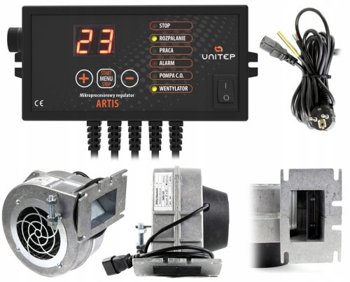  Steuerung für den Ofenkessel + NWS 80 W ALU-Gebläse