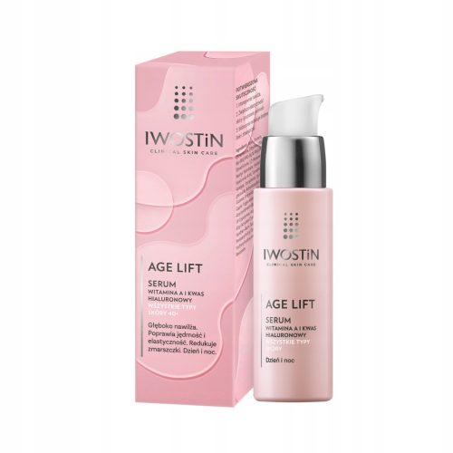 IWOSTIN Age Lift Serum mit Vitamin A und Hyaluronsäure für reife Haut 40+