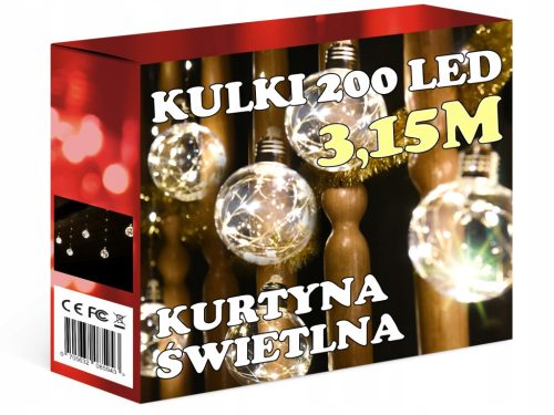  LICHTVORHANG LED KUGELN Eiszapfen 101 - 200 Lichter