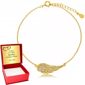  925 Gold Engelsflügel-Armband