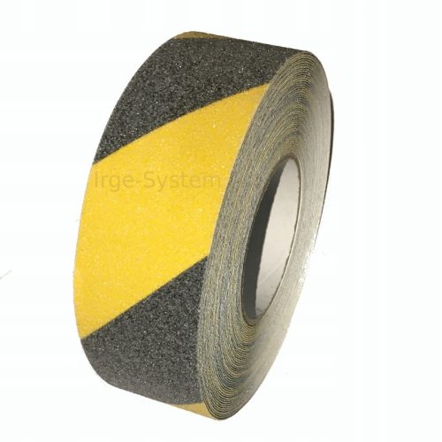 Gelbes und schwarzes Anti-Rutsch-Klebeband 50 mm 18 mm