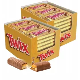   60x Twix Riegel, 50g - Karamell in Milchschokolade überzogen