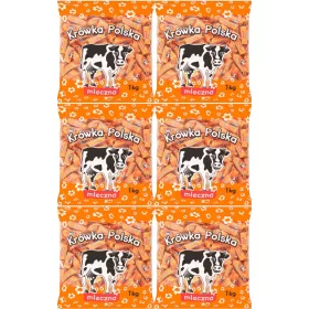   Traditionelle Polnische Milchkaramellen "Krówka" mit Vanillenote – 6x1kg Packung
