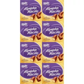  Milka Alpenmilch Schokoladenpralinen mit Vanillegeschmack, 330g, 8er-Pack