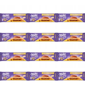   Milka Choco&Biscuit - Schokolade mit Keks und Cremefüllung, 300g x12