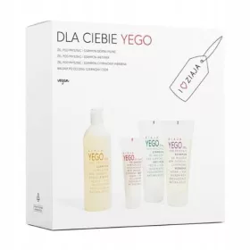    ZIAJA YEGO Geschenkset: 3 x Duschgel und Shampoo (Bergpfeffer 400 ml + Vetiver 200 ml + Zitronenverbene 200 ml) + Aftershave-Balsam aus roter Zeder 80 ml