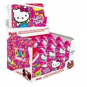   HELLO KITTY Schokoladenüberraschungseier, Karton mit 24 Stück