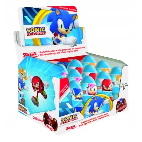   24er Pack Sonic Überraschungseier mit Milchschokolade von Luigi Zaini