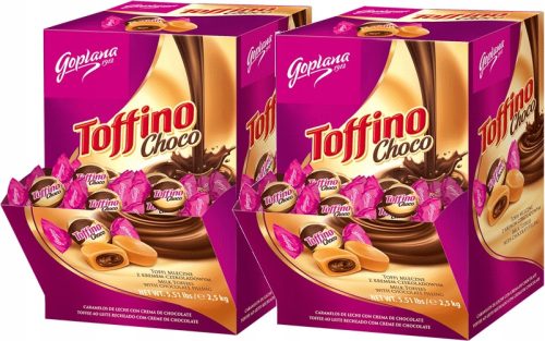 Goplana Toffino Czekoladowe - Großpackung mit Milch-Toffee Pralinen, 5kg