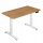  Woltu rechteckiger Schreibtisch 120 x 60 x 116 cm, Eiche natur