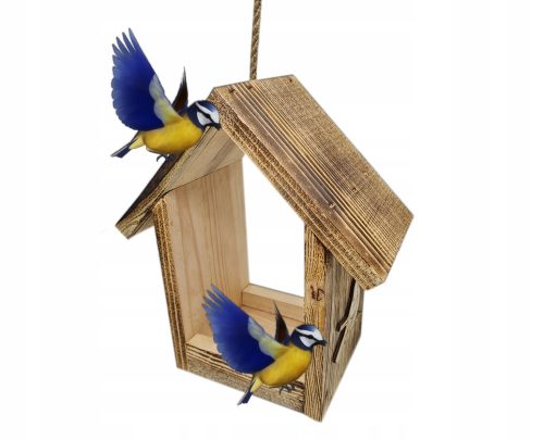  Bemaltes Vogelhäuschen aus Holz