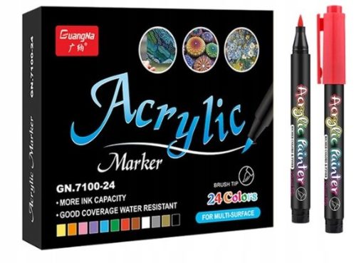  Marker, Marker, ACRYL-Marker, 24 Stück (C025)