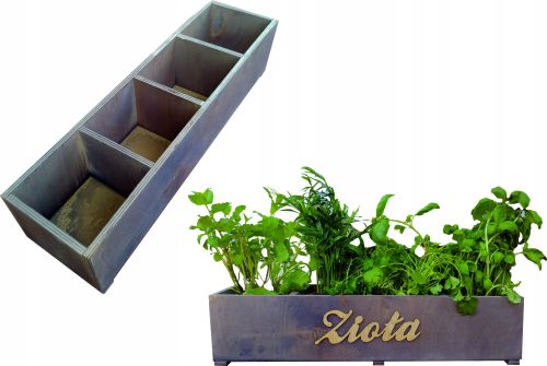  Weißer Blumenkasten aus Holz