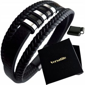  Dreifach verstellbares Armband, schwarzer Verschluss