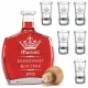  Alkoholkaraffe 500 ml, 6 Gläser mit GRAVUR