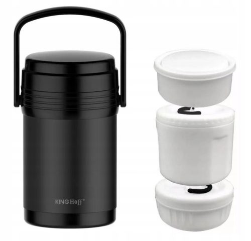  KingHOFF Abendessen-Thermoskanne 1,5 l + 3 Behälter KH-1396