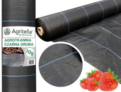 Agrartextil - Agrotextil-Mulchmittel (Anti-Unkraut) Rolmarket schwarz 60 x 5000 cm 70 g/m²
