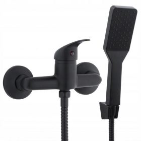    Einhebel-Wand-Badewannen- und Duscharmatur Yoka Home BAHIA schwarz