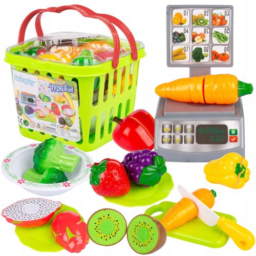  Kinderplay KP6853 bunter Korb mit Zubehör