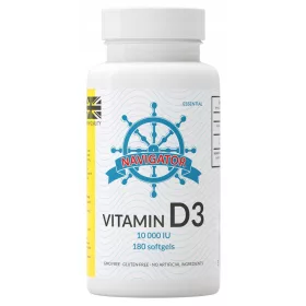   Vitamin D3 10000 IE - 180 Kapseln für Knochen, Muskeln & Immunsystem