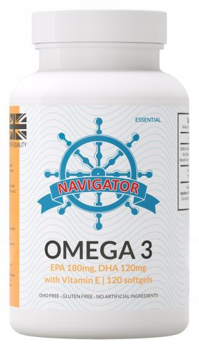 Navigator Omega 3 Kapseln – Unterstützt Herz, Gehirn und Sehvermögen, 120 Stk.