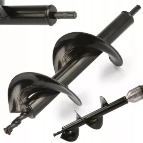   SCHNECKE FÜR EINEN BOHRER, EINEN BOHRER, EINEN SCHRAUBENDREHER, BODEN