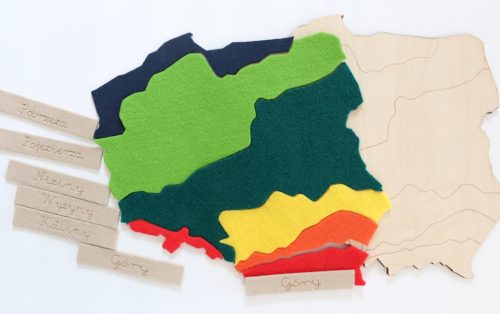  Geografische Länder – eine Matte mit Montessori-Signaturen