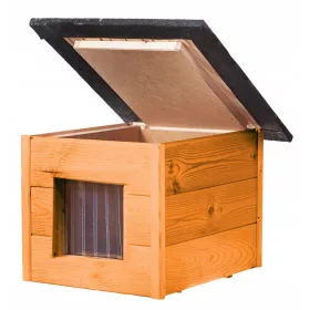  Katzenbox, Brauntöne, rechteckig, 57 cm x 47 cm x 48 cm