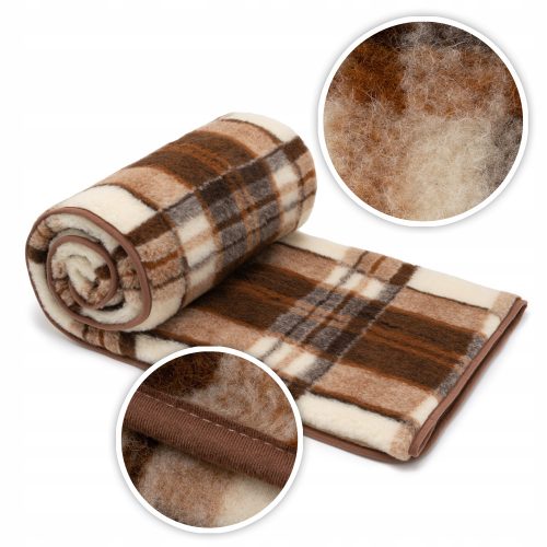 WEICHE DECKEN-STECKERHÜLSE FÜR EIN Beste Wolldecke 200 x 140 cm braun