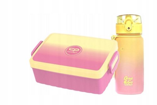  COOLPACK SCHOOL LUNCH BOX PEACH + CoolPack Wasserflasche 400 ml