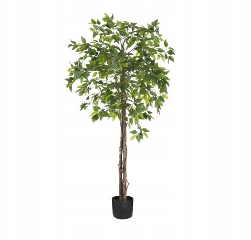 Künstliche Blumen und Früchte Ficus im Topf, grün, hoch, 150 cm, künstlich
