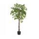 Künstliche Blumen und Früchte Ficus im Topf, grün, hoch, 150 cm, künstlich
