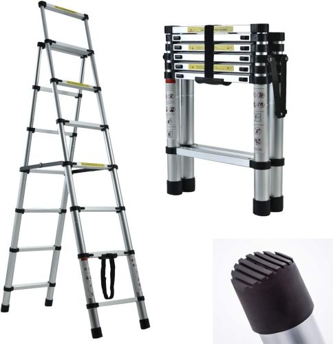 DayPlus Leiter 2,3 m Aluminium 8 bis 150 kg