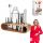 Barkeeper-Set mit Bambus-Stahlständer, 12-teilig