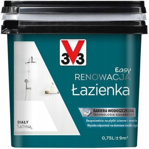  Acrylfarbe für Fliesen V33 0,75 l, weiß seidenmatt