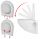 Sanit-Plast Marbella Toilettensitz, weißes Polypropylen
