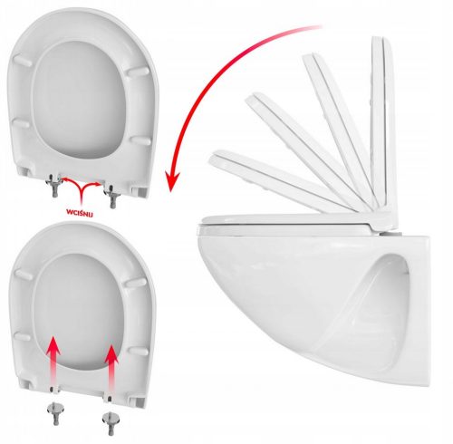 Sanit-Plast Marbella Toilettensitz, weißes Polypropylen