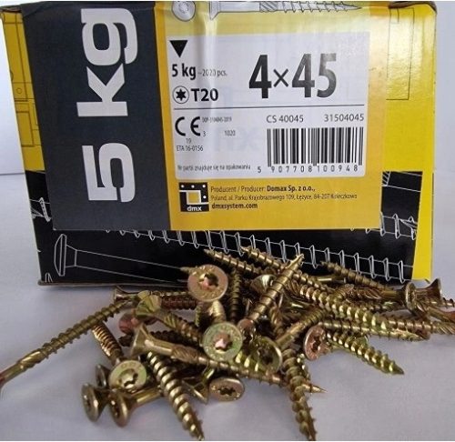 ZIMMERSCHRAUBEN FÜR HOLZ 4x45 KONISCH 5kg!!!